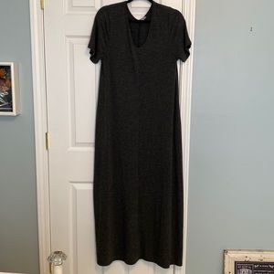 Dark gray maxi dress